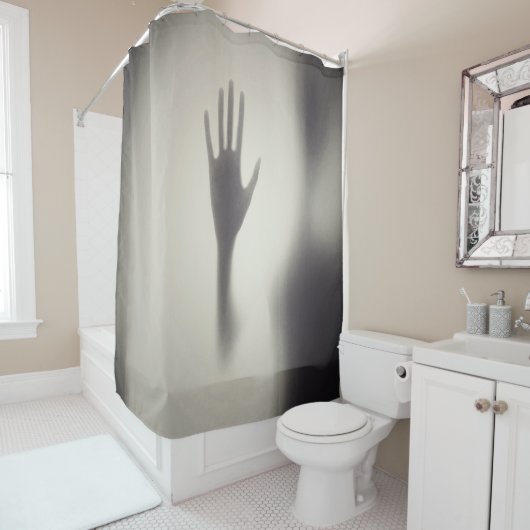 Éffrayant Shadow Halloween Party Douche rideau (En situation)