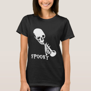 Éffrayant Skeleton Trumpet Meme T-Shirt White S