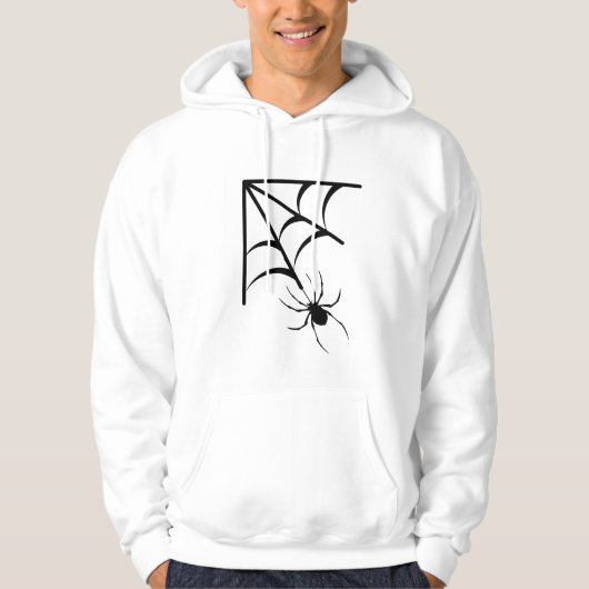 Éffrayant Spider Cobweb Sweat - shirt à capuche d' (Devant)