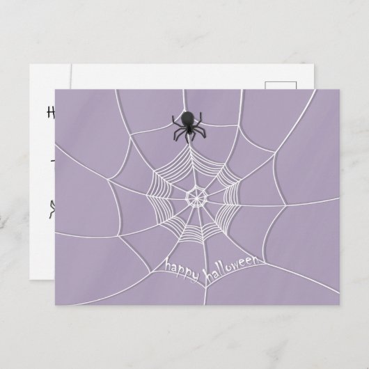 Éffrayant Spider dans la carte postale Web Spider (Devant / Derrière)