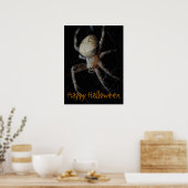 Éffrayant Spider Web - Poster d'Halloween (Cuisine)