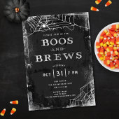 Éffrayant Spiderweb Vintage Halloween Invitation