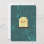 Éffrayant Thèmes Invitation de la fête d'Halloween (Dos)