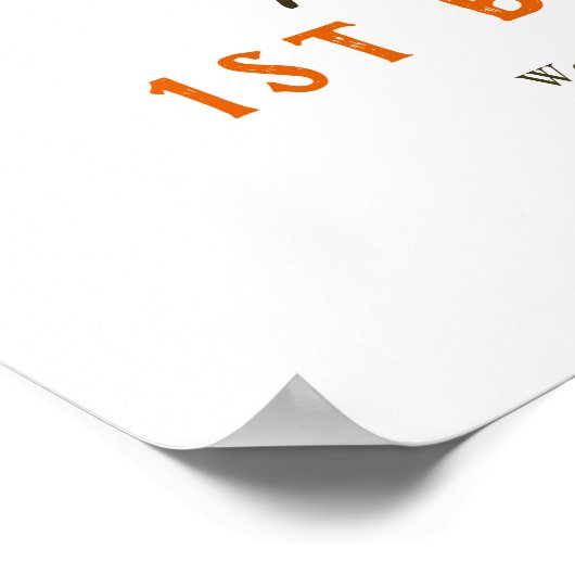 Éffrayant Un Halloween 1er anniversaire Affiche de (Coin)