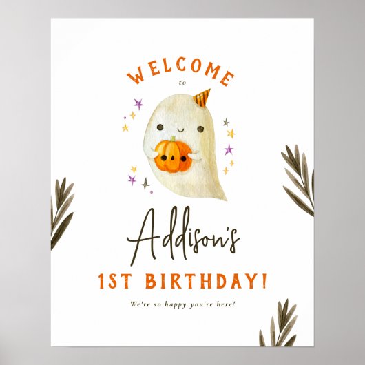 Éffrayant Un Halloween 1er anniversaire Affiche de (Devant)