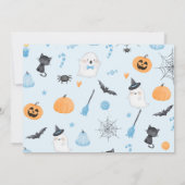 Éffrayant Un Halloween photo carte de remerciement (Dos)