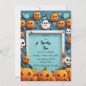 Éffrayant Un Halloween Première Invitation Anniver (Devant)