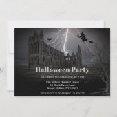Éffrayant Vielles ruines Halloween Fête Invitation (Devant)