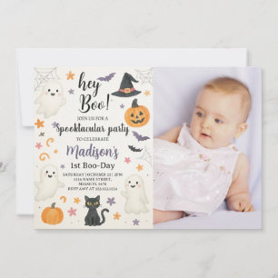 Éffrayante mignonne 1er anniversaire Invitation   