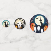 Éffrayante table d'Halloween Confetti (Derrière)