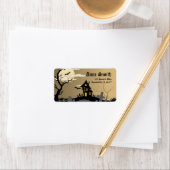 Éffrayants Étiquettes de adresse d'Halloween (En situation)