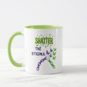 Effrayer la stigmatisation - Mug santé mentale (Gauche)