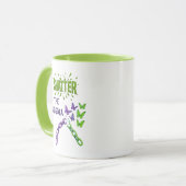 Effrayer la stigmatisation - Mug santé mentale (Devant gauche)