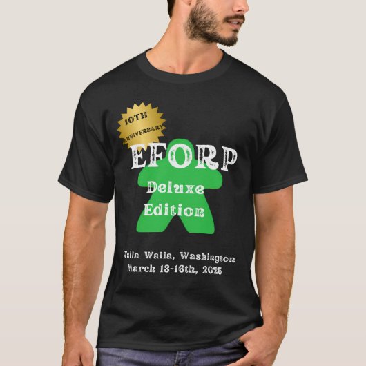 EFORP 2025 10e Jubileum Deluxe Edition Groen T-shirt (Voorkant)