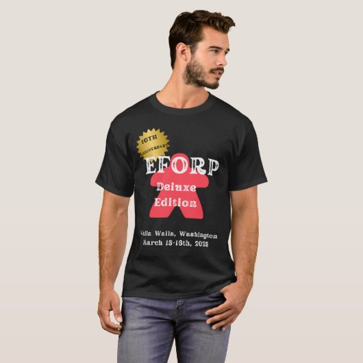EFORP 2025 10e Jubileum Deluxe Edition Rood T-shirt (Voorkant volledig)