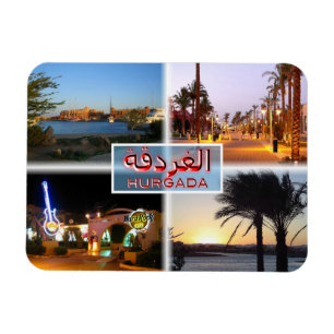 EG Egypte - Hurghada bij nacht - Rood Zee - El Pis Magneet