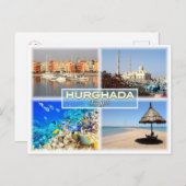 EG Egypte - Hurghada - rood zee - Briefkaart (Voorkant / Achterkant)