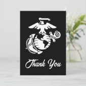 EGA met één kleur - wit Bedankkaart (Staand voorkant)