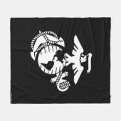 EGA met één kleur - wit Fleece Deken (Voorkant (Horizontaal))