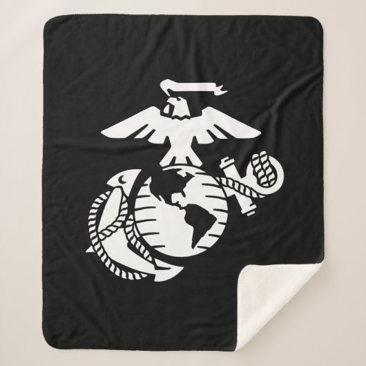 EGA met één kleur - wit Sherpa Deken (Voorkant)