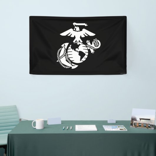 EGA met één kleur - wit Spandoek (Beurs)