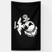 EGA met één kleur - wit Spandoek (Verticaal)