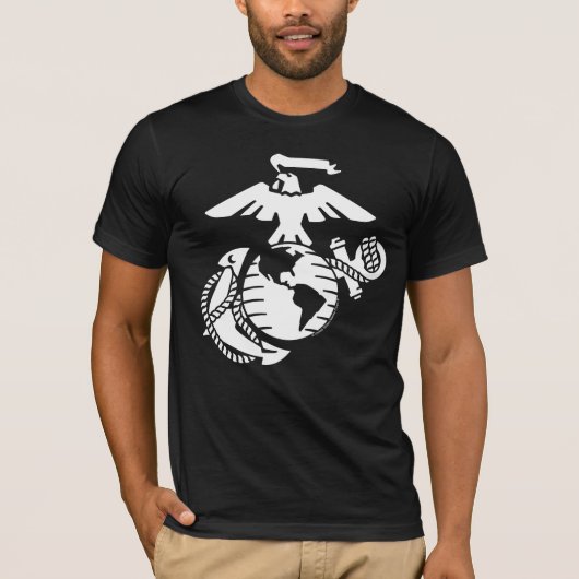 EGA met één kleur - wit T-shirt (Voorkant)