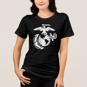 EGA met één kleur - wit Tri-Blend Shirt
