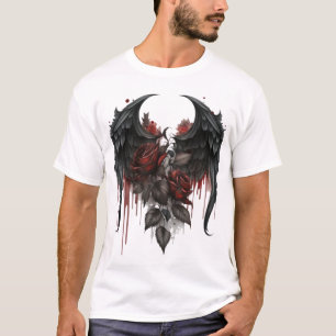 Egal met hart' en bloemen design t-shirt