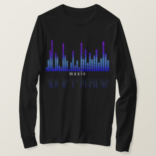 Égaliseur de musique sur T-shirt de base de la (Design devant)