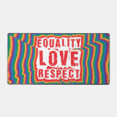 Égalité Amour et respect Mois de la fierté (Recto)