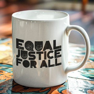 Égalité De Justice Pour Tous - Énoncé Gras Mug Cla
