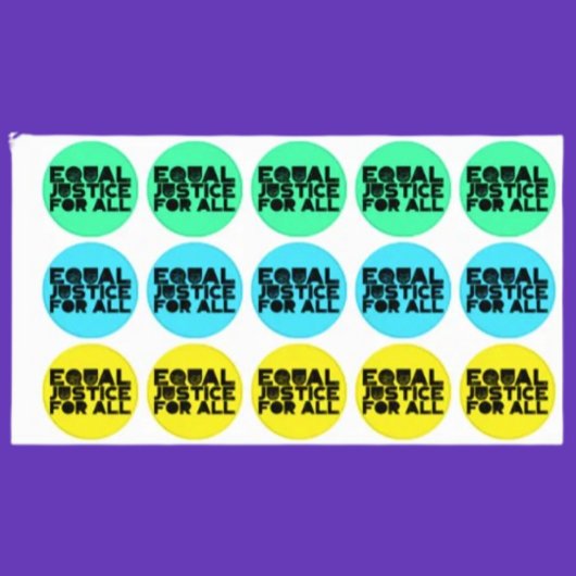Egalité De Justice Pour Tous - Sticker De Message 