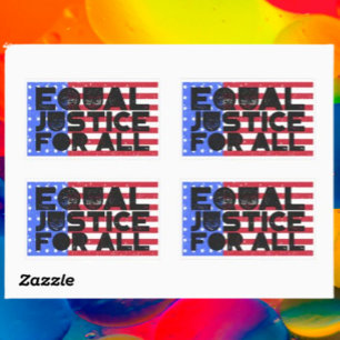 Egalité De Justice Pour Tous - Stickers Drapeau Am