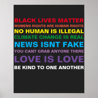 égalité des vies noires importance poster de la fi