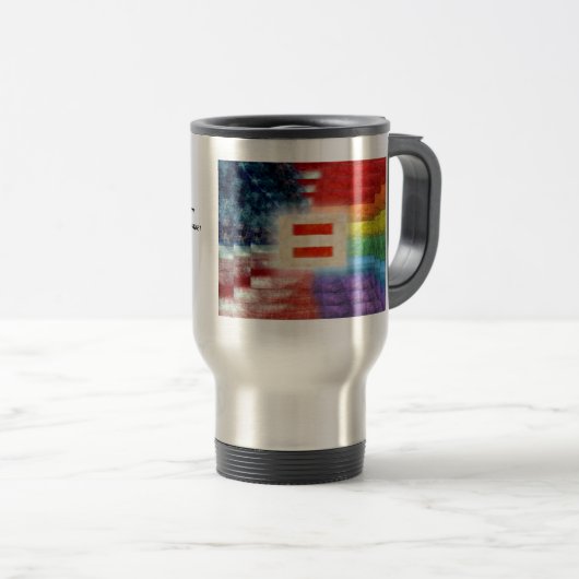 Égalité Et Droits Pour Tous Les Voyageurs Mug (Devant droit)