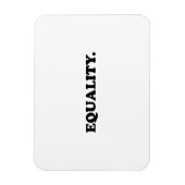 "égalité" noir blanc Flexible Photo Magnet (Vertical)