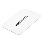 "égalité" noir blanc Flexible Photo Magnet (Côté Gauche)