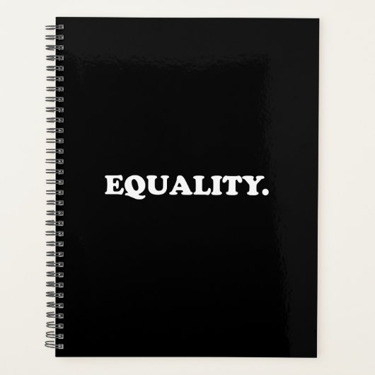 Égalité noir blanc moderne typographie minimaliste (Devant)