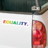 égalité orteils arc-en-ciel Bumper Sticker (Sur camion)