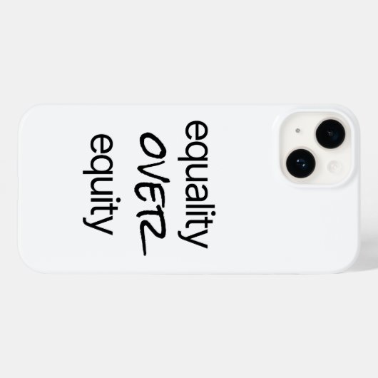 Égalité par rapport à l'équité coque iphone (Verso (horizontal))