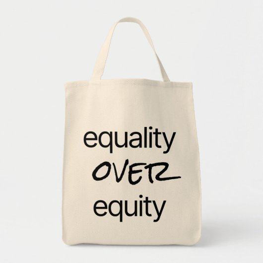 Égalité par rapport à l'équité Sac fourre-tout de (Devant)