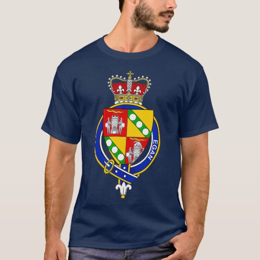 Egan Coat of Arms - Family Crest T-Shirt (Voorkant)