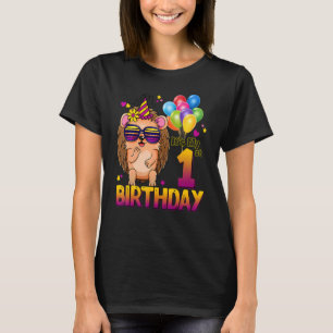 Egel 1ste verjaardag 1 jaar oude egel Birthd T-shirt