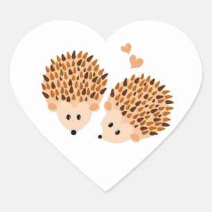Egel-afbeelding Hart Sticker