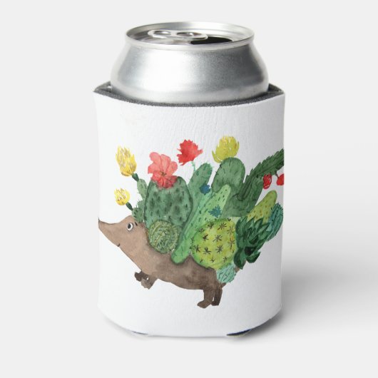 Egel Cactus Bloemen 4 CF Blikjeskoeler (Blikje Achterkant)