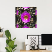 Egel Cactus Flower Poster (Thuiskantoor)