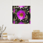 Egel Cactus Flower Poster (Keuken)