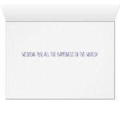 Egel Couple Wedding Card (Binenzijde Horizontaal (Onderkant))