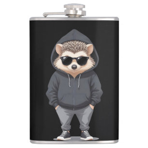 Egel Dragen Hoodie Funny Cool Animal Vector Heupfles